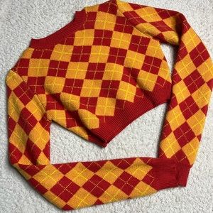 Edikted Long Sleeve Cropped Sweater Size Small